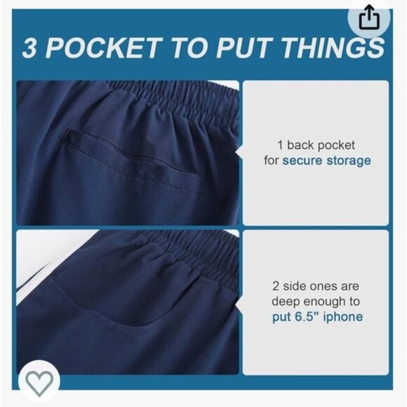 NWT XXL Women's 4" Swim Shorts Quick Dry Board Shorts Swimsuit Bottom w/Pockets - Picture 3 of 5